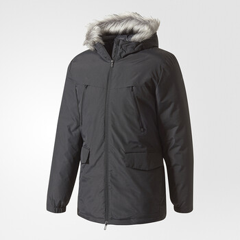 adidas 阿迪达斯 官网 adidas 男装棉服户外冬季中长款连帽中棉夹克外套 CF0879 黑 175/92/S运动户外类商品-全利兔-实时优惠快报