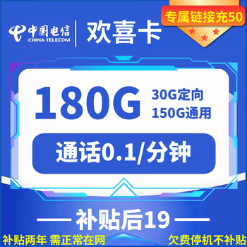 中国电信 欢喜卡数码类商品-全利兔-实时优惠快报