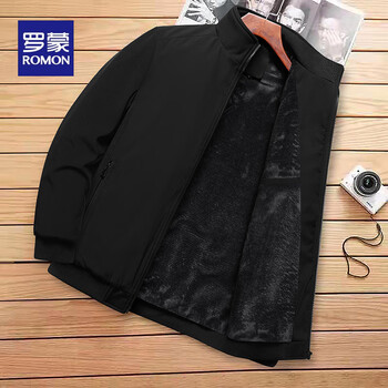 ROMON 罗蒙 男士加绒加厚休闲夹克服饰鞋包类商品-全利兔-实时优惠快报