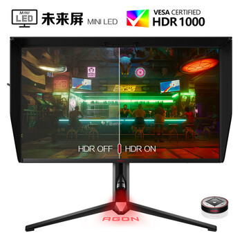 AOC AGON 27英寸 2K 170Hz IPS HDR1000 快速液晶1ms MiniLED Type-C65W PS4 3080游戏电竞显示器 AG274QXM