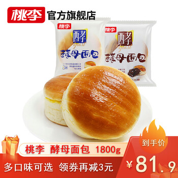 面包12袋巧克力牛奶桃李红豆香蕉饼干饼干蛋糕