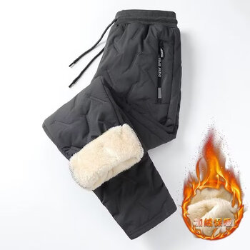 JIKADI 纪卡迪 秋冬加绒高弹力保暖羊羔绒小脚裤服饰鞋包类商品-全利兔-实时优惠快报