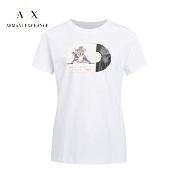 阿玛尼ARMANI EXCHANGE奢侈品女装AX女士T恤衫 3KYTNA-YJ5AZ 白色