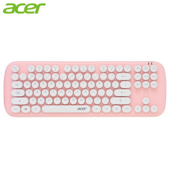 宏碁(acer)无线蓝牙键盘 办公键盘 三模键盘 女性 便携 笔记本键盘 LK-412WP