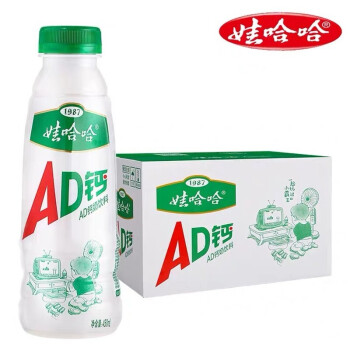娃哈哈450ml15瓶ad钙奶含乳饮料整箱儿童饮料