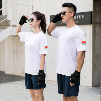 盾郎际华体能服套装男品空飞行员体能服训练服男女上衣短袖户外作训