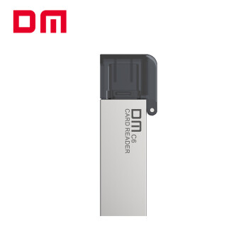 大迈（DM）TF（MicroSD）存储卡读卡器 C6 Type-C两用