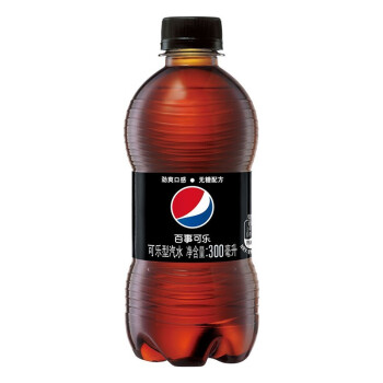 百事可乐 无糖 Pepsi 碳酸饮料 汽水 迷你 小胶瓶 300ml*12瓶 蔡徐坤同款 百事出品
