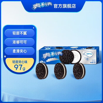 OREO 奥利奥 水果夹心饼干休闲零食 营养早餐水果味饼干 下午茶网红小吃 轻甜味 97g食品类商品-全利兔-实时优惠快报