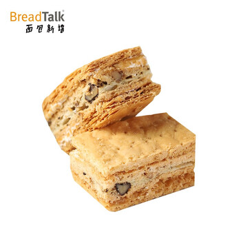 面包新语 法式甜品 核桃拿破仑礼盒装145g（6粒）办公室休闲零食下午茶甜点食品类商品-全利兔-实时优惠快报