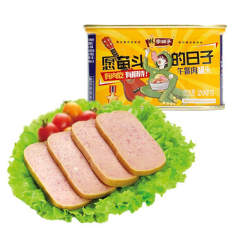 有券的上：林家铺子 午餐肉罐头 200g*2罐食品类商品-全利兔-实时优惠快报