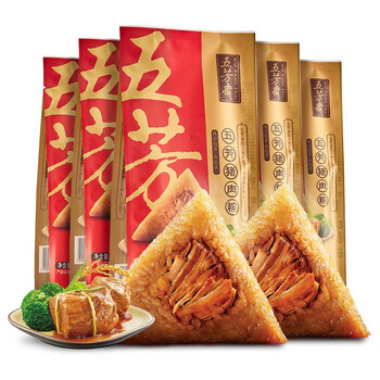 五芳斋 嘉兴猪肉粽200g*5包食品类商品-全利兔-实时优惠快报