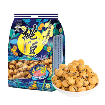 Want Want 旺旺 挑豆系列 海苔花生 健康休闲办公零食 分享包 176g全利兔-实时优惠快报