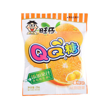 旺仔qq糖20g 水果汁软糖橡皮糖 旺旺儿童糖果 休闲零食品 9口味可选