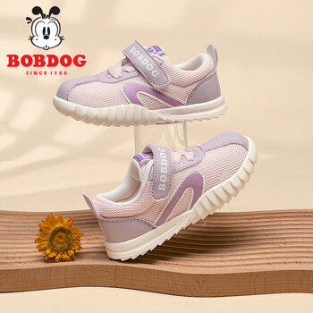 BoBDoG 巴布豆 童鞋儿童网面鞋 紫色 21码鞋内长13.5cm母婴玩具类商品-全利兔-实时优惠快报