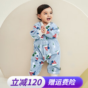 Wellber 威尔贝鲁 婴儿摇粒绒连体衣母婴玩具类商品-全利兔-实时优惠快报
