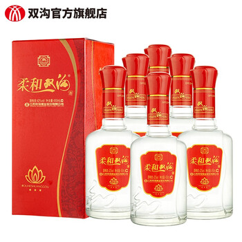 双沟 柔和双沟三星42度450ml 6瓶整箱装酒全利兔-实时优惠快报