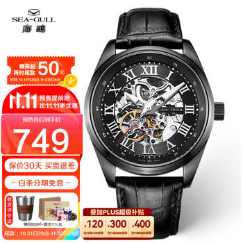 SEA-GULL 海鸥 锋芒系列 42毫米自动上链腕表 D819.611HK全利兔-实时优惠快报