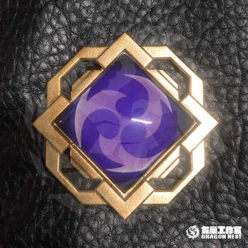 原神神之眼 神之眼徽章 原神周边 璃月神之眼徽章 雷元素 徽章款