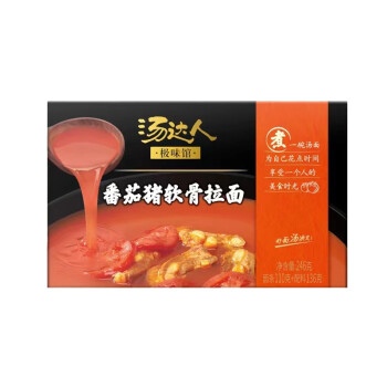 统一 汤达人 番茄猪软骨拉面 方便面 煮面 246g/盒