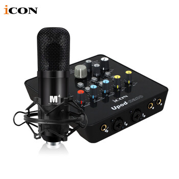 iCON 艾肯Upod Nano外置声卡套装手机电脑台式通用直播主播专业录音喊麦设备莱维特电容麦克风 Upod Nano+艾肯M4【可脱离电脑使用】