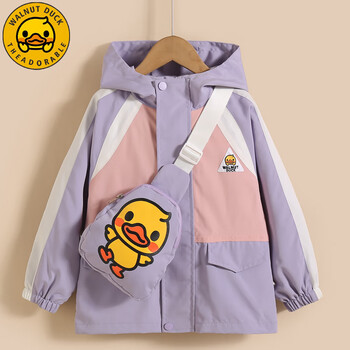 WALNUT DUCK 小黄鸭儿童风衣外套冲锋衣(多色可选)母婴玩具类商品-全利兔-实时优惠快报