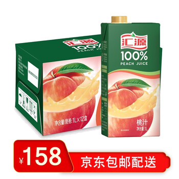 桃汁饮料现货汇源果汁饮料1l12瓶批发饮料