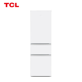 TCL 200升三门电冰箱 中门宽幅变温 122升大冷藏 快速制冷环保材质小冰箱（芭蕾白）R200L1-CZ