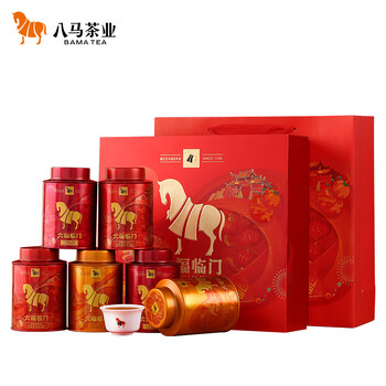 bamatea 八马茶业 茶叶组合 红茶金骏眉 安溪铁观音 乌龙茶肉桂 礼盒装248g食品类商品-全利兔-实时优惠快报