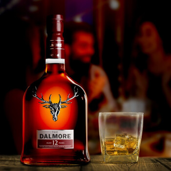大摩（The Dalmore)洋酒 40度单一麦芽 英国威士忌 节日派对酒吧佳选 12年700ml*1瓶