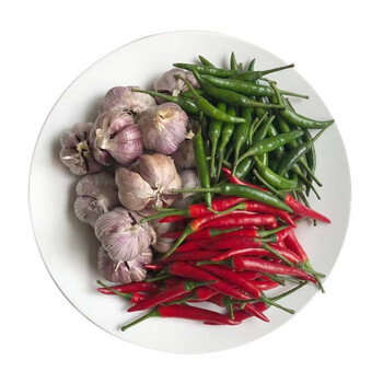 辣椒大蒜头葱姜蒜泡菜调料组合新鲜小米辣二荆条紫皮多瓣蒜1斤多瓣蒜1