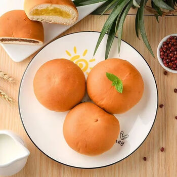 京东PLUS：豪广源 代餐休闲零食点心豆沙菠萝混合味夹心面包 8个面包【约500克】全利兔-实时优惠快报