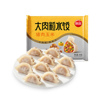 思念 大肉粒猪肉玉米水饺 450g 食品类商品-全利兔-实时优惠快报