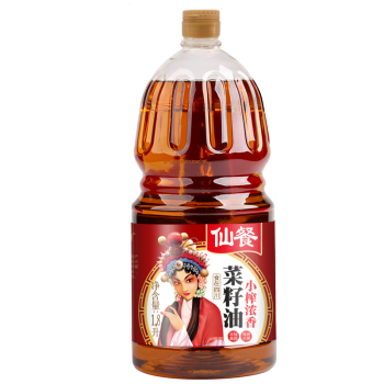 仙餐牌小榨浓香菜籽油1.8L  非转基因食用油 四川风味 压榨菜油