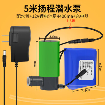 充电水泵浇菜浇水机家用田园便携农用户外浇地抽水泵12v浇花126v锂