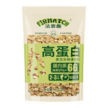 再降价、plus会员：法麦趣（FIRMATCH）黄豆杂粮速食面 200g 食品类商品-全利兔-实时优惠快报