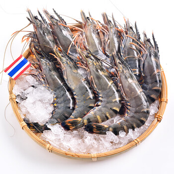 京东生鲜 泰国活冻黑虎虾（大号） 400g 16-20只/盒 海鲜水产全利兔-实时优惠快报