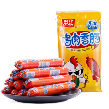 Shuanghui 双汇 火腿肠鸡肉肠东北风味55g*10支火腿肠粗大煎炸 鸡肉香肠55g*10支食品类商品-全利兔-实时优惠快报
