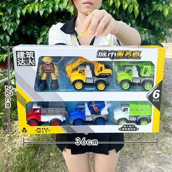 鼎娃 工程套装儿童回力玩具车母婴玩具类商品-全利兔-实时优惠快报