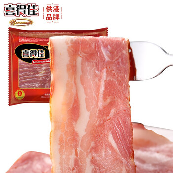 喜得佳 培根200g*2 手抓饼三明治早餐火锅食材丸料烟腩片披萨伴侣麻辣烫食品类商品-全利兔-实时优惠快报