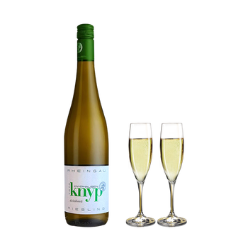 Baron Knyphausen 克尼普豪森男爵酒庄 knyp雷司令 半干白葡萄酒 750ml 单支装【配香槟杯*2】食品类商品-全利兔-实时优惠快报