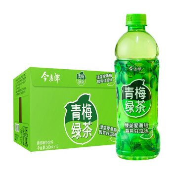 今麦郎青梅绿茶500ml158瓶4瓶箱装果味饮料解渴饮料15瓶青梅绿茶