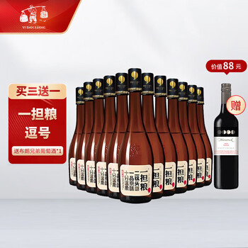 一担粮 逗号款 42%vol 清香型白酒 480ml*12瓶 整箱装食品类商品-全利兔-实时优惠快报