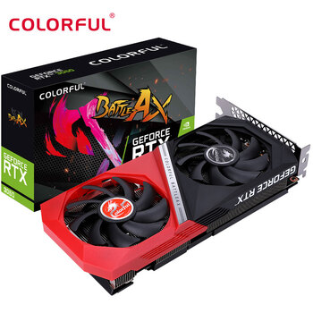 COLORFUL 七彩虹 战斧 GeForce RTX 3060 DUO 12G L 显卡 12GB 黑红色数码类商品-全利兔-实时优惠快报