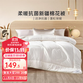 BLISS 百丽丝 100%新疆棉春秋被 200cm*230cm家具家装类商品-全利兔-实时优惠快报