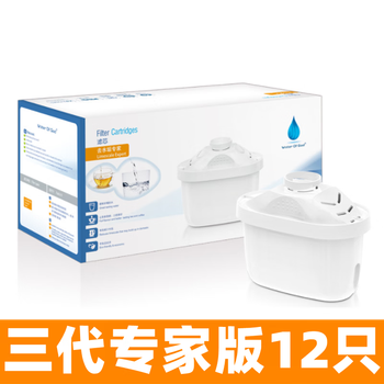 BRITA 碧然德 适用德国碧然德净水壶3.5滤水壶brita家用三代专家版神之水滴 升级专家版（买6+6）适用家电类商品-全利兔-实时优惠快报