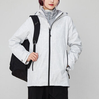 狼爪冲锋衣女装 2021秋冬新款户外出行防风保暖羽绒内胆三合一外套