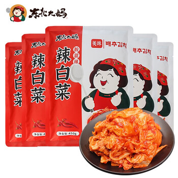 东北大妈 韩式辣白菜450g*3袋食品类商品-全利兔-实时优惠快报