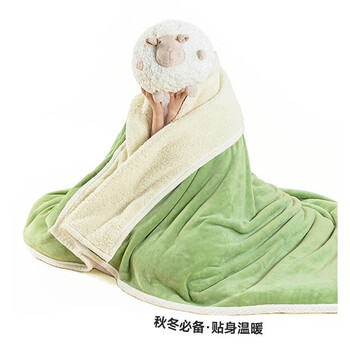 COUNT SHEEP 纯色羊羔绒双面绒毯 100*150家具家装类商品-全利兔-实时优惠快报