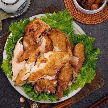 乐盛斋德州五香扒鸡整鸡正宗烧鸡五香鸡麻油鸡鸡肉整只鸡真空开袋熟食 精品700g超大只1只(整只)